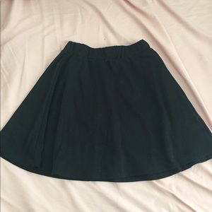 Black mini skirt